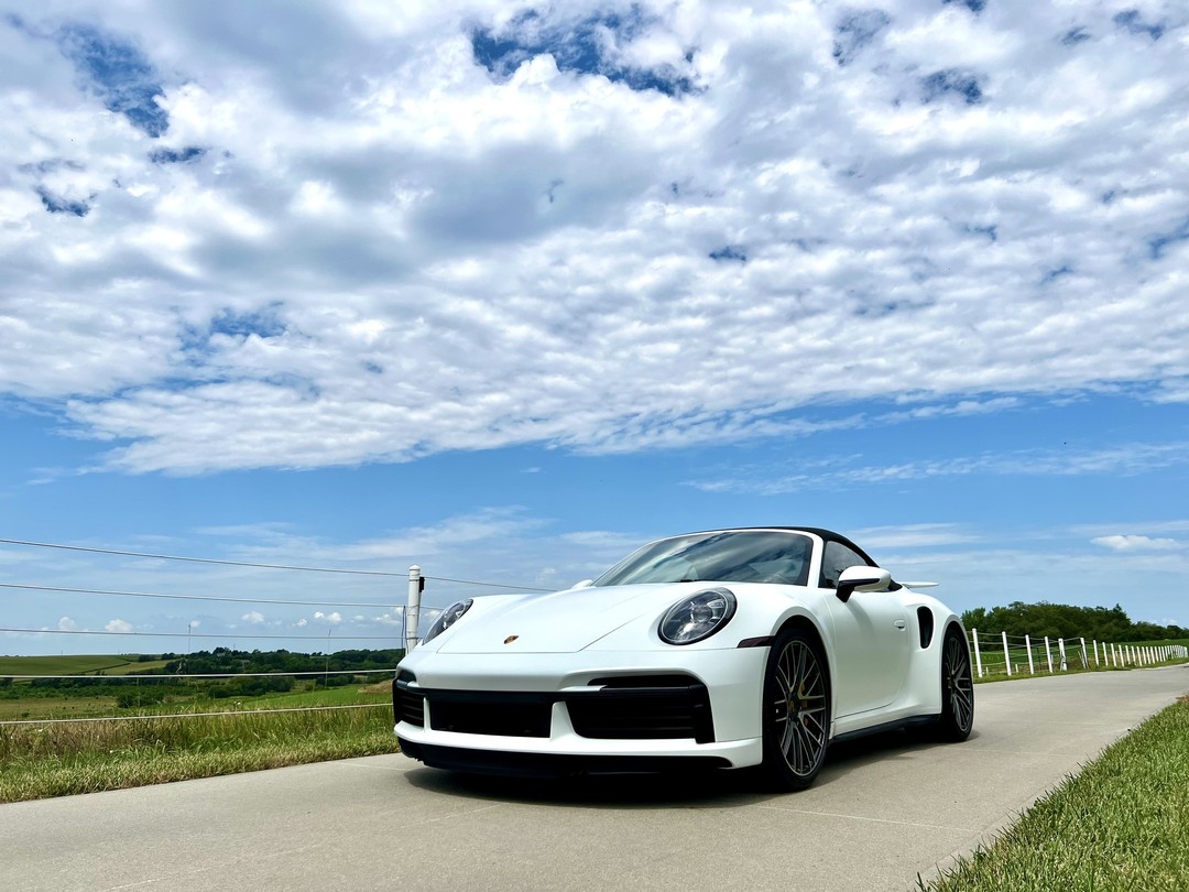 Supercar protected with a glossy, hydrophobic ceramic coating finish
